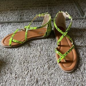 Flat strappy sandals